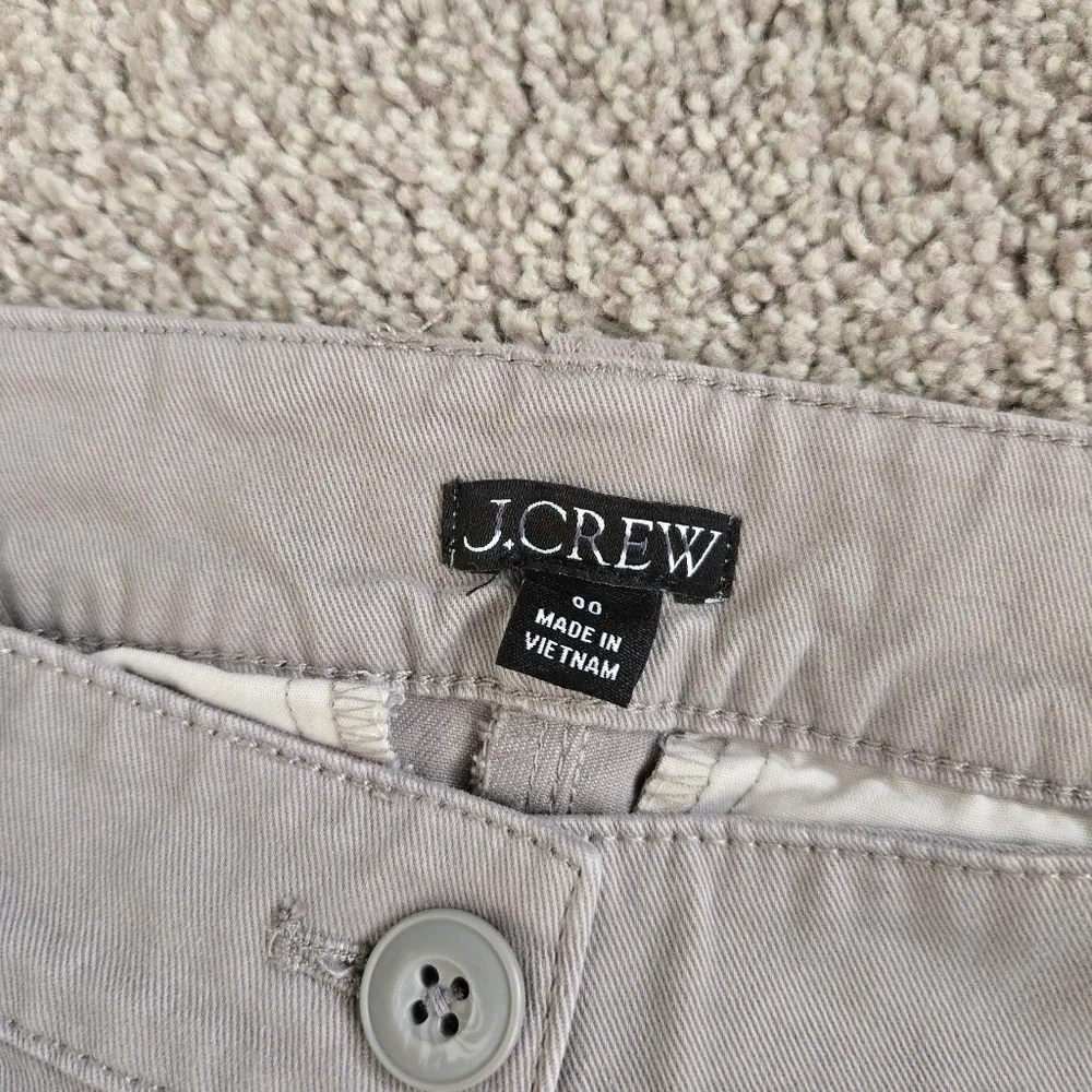 J.Crew $98 Kate Straight-leg Pant in Chino in Gray Size 00 Nwot